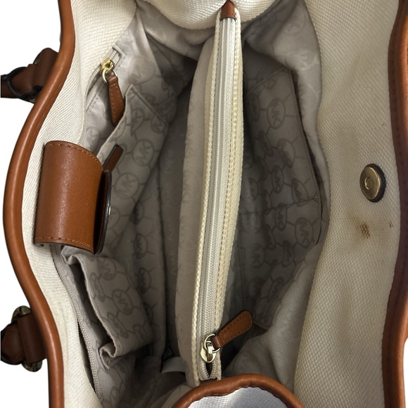 Michael Kors purse with pink stripe - Picture 3 of 5